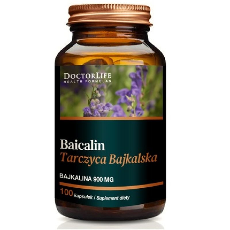 Doctor Life Baicalin Baikal Thyroid 500mg Dietary Supplement 100 Capsules