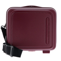 Mandarina Duck Logo Duck Beauty Case Cosmetic Bag In Berry