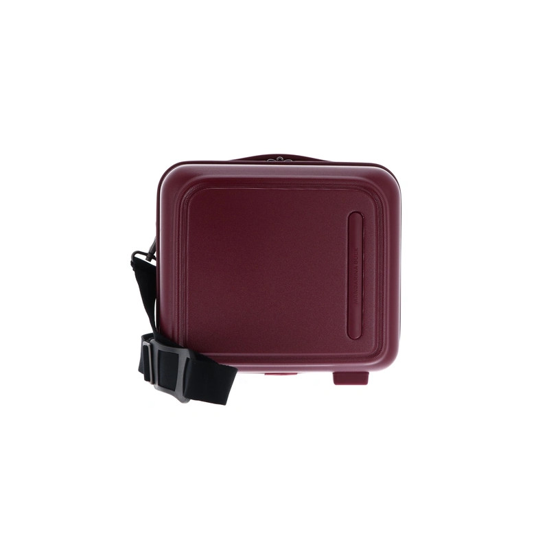 Mandarina Duck Logo Duck Beauty Case Cosmetic Bag In Berry