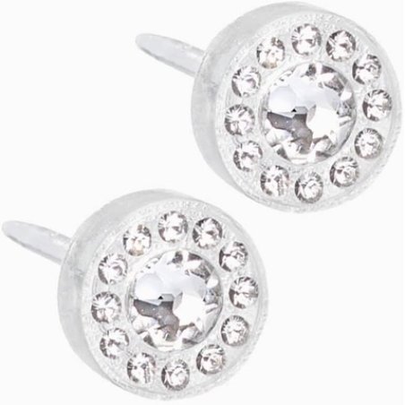 Blomdahl Nickel Free Medical Plastic 6mm Brilliance Halo Crystal Stud