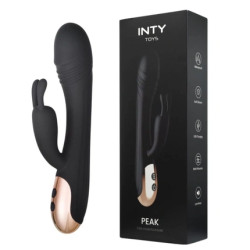 Inty Toys Peak Multispeed Rabbit Body Massager Clit Gspot Silicone Usb Vibrator