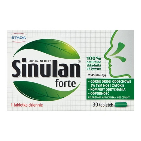 Sinulan Forte Tablets Supporting Immunity And Respiratory Tract 30 Pieces