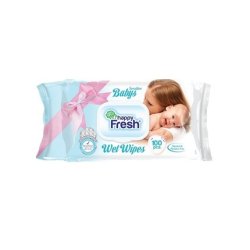 Happy Fresh Moist Wipes For Children 100 Pieces