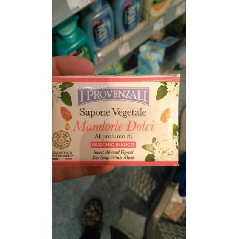 I Provenzali Sweet Almond Vegetal Bar Soap White Musk 100 G