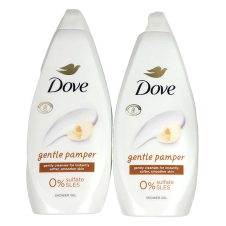 Dove Shower Gel Gentle Pamper 2pack Moisturizing Cleanser 2434 Oz Each
