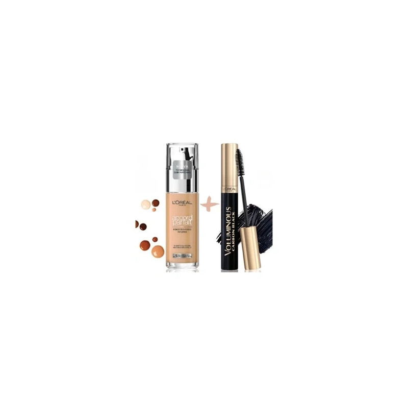 L'Oreal Accord Parfait Foundation 35d35w Voluminous X5 Mascara