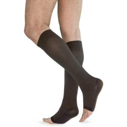 Solidea Relax Unisex 70 Open Toe Compression Socks Black 4XL