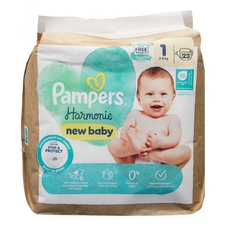 Pampers New Baby Harmonie Size 1 23 Diapers 25 Kg