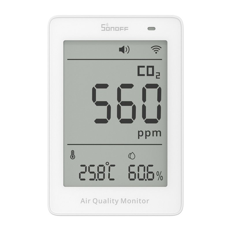 Sonoff AirGuard CO2 SAWF-08P WiFi LCD Air Quality Meter