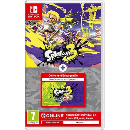 Splatoon 3 Pass d'Extension Abonnement de 3 mois Nintendo Switch Online