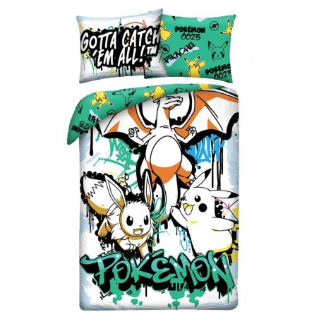 Pokémon Duvet Set Ver. 18 140 x 200 cm / 70 x 90 cm