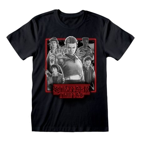 Stranger Things T-Shirt Group Artwork One Last Strange Adventure Colour Size M