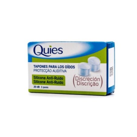 Quies Anti-Noise Silicone Plugs 6 Units