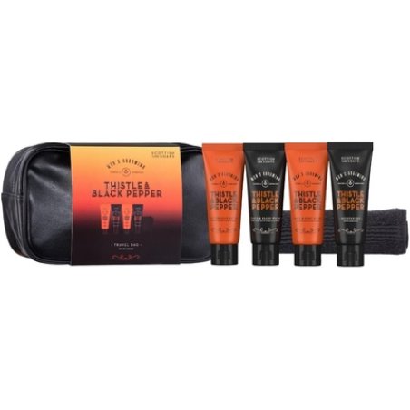 Scottish Fine Soaps Men's Grooming Thistle & Black Pepper Travel Bag