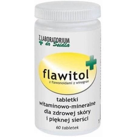 Dr Seidel Flawitol For Skin And Coat 60 Tablets Gives A Beautiful