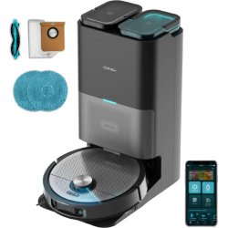 Cecotec Conga 15090 SpinArm Home&Wash Noir, Argent