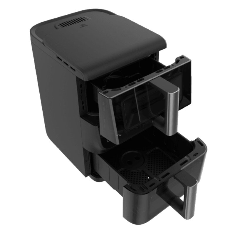 Cecotec Cecofry DuoLevel 10000 DuoSize Window Double 10 L Autonome 2000 W Friteuse d’air chaud Noir