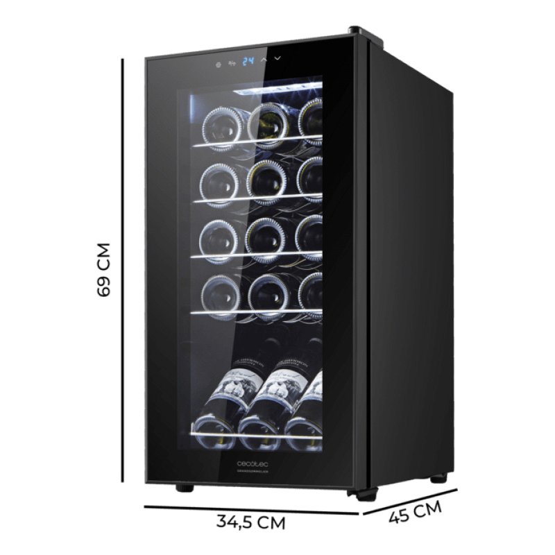 VINOTECA 00120 1550 BLACK COMPRESSOR