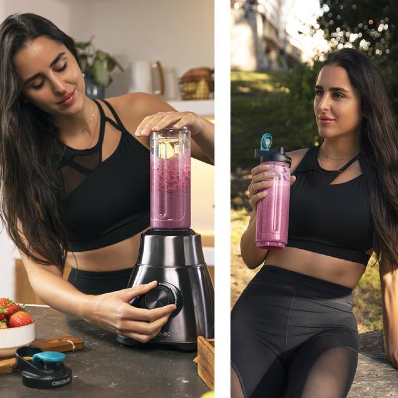 Cecotec Power Black Titanium 1800 Go 1,8 L Mélangeur de table 1800 W Noir