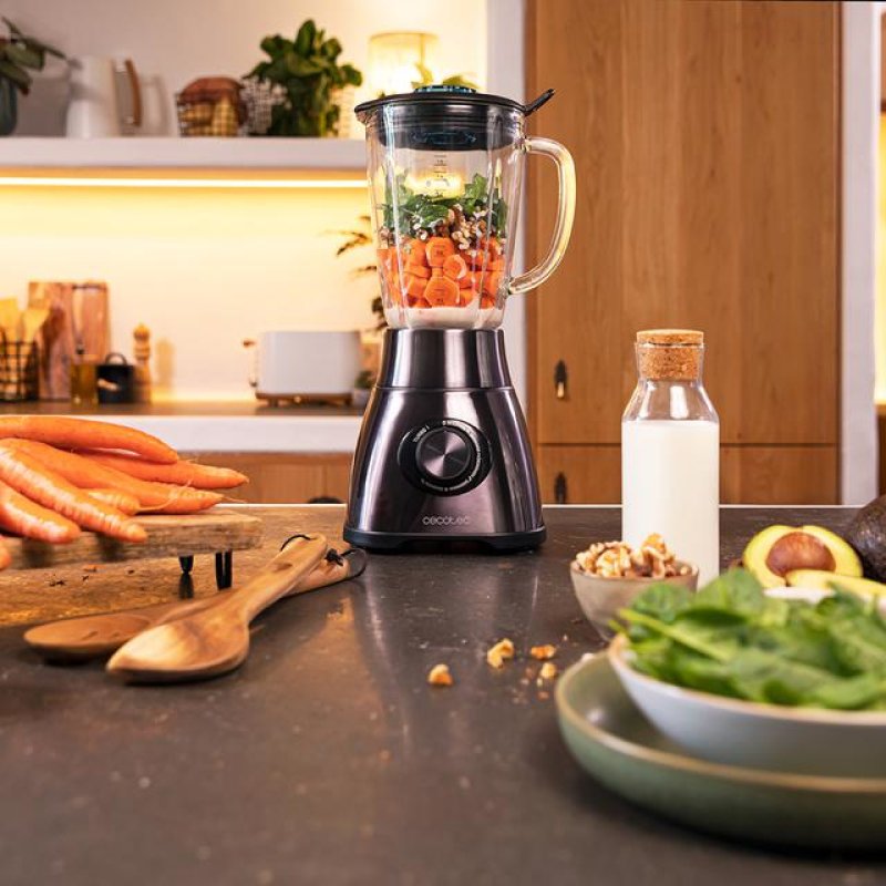 Cecotec Power Black Titanium 1800 Go 1,8 L Mélangeur de table 1800 W Noir