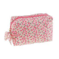 Tinka - Toiletry Bag Pink w/Flowers