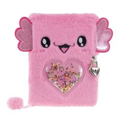 Tinka - Diary Plush Axolotl Pink with Lock