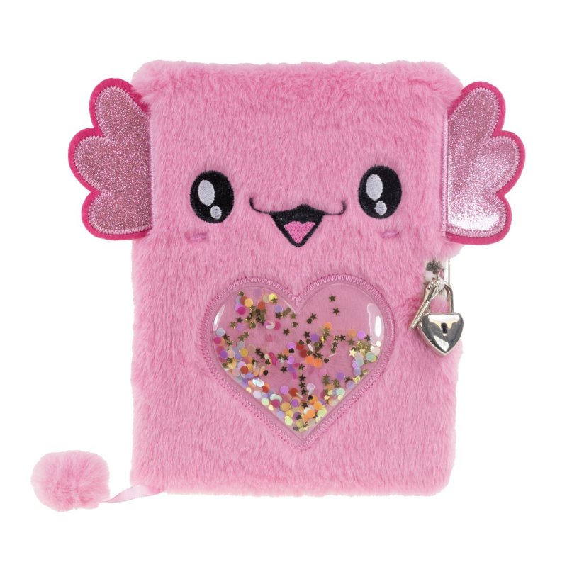 Tinka - Diary Plush Axolotl Pink with Lock