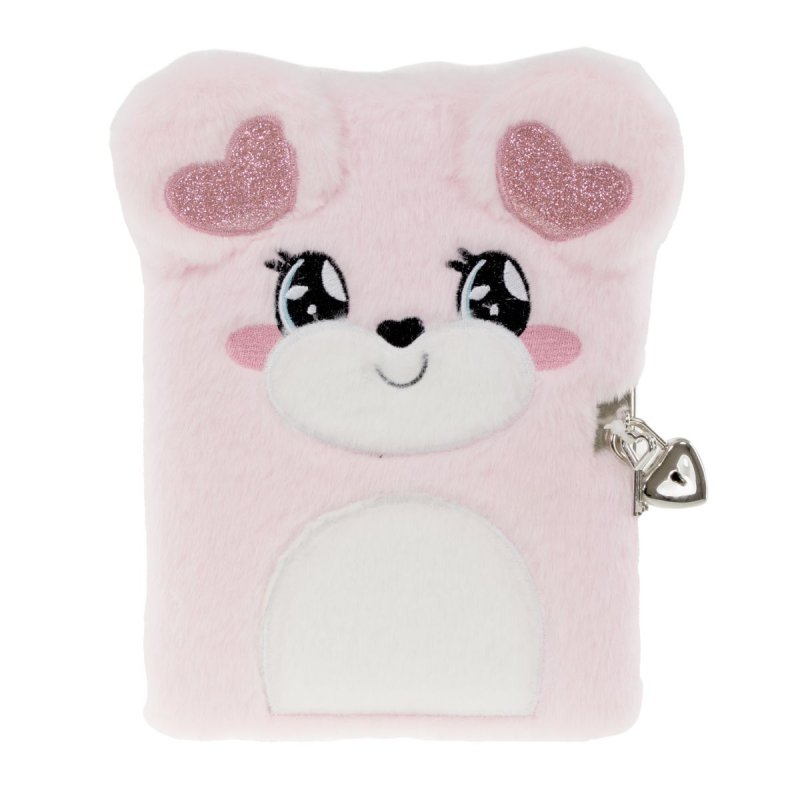 Tinka - Diary Plush Teddy Bear w/Heart Ears