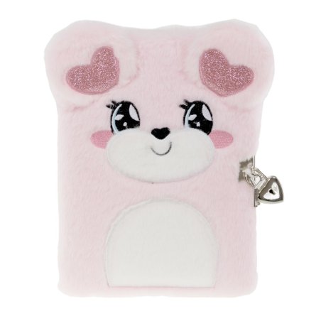 Tinka - Diary Plush Teddy Bear w/Heart Ears