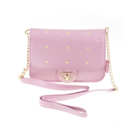 Tinka - Bag Pink w/Hearts Pretty Purse