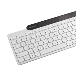 Lenovo Bluetooth-Tastatur mit Selbstladefunktion (weiß)