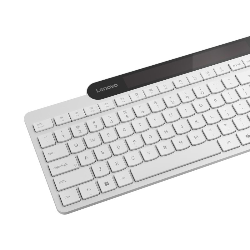 Lenovo Bluetooth-Tastatur mit Selbstladefunktion (weiß)