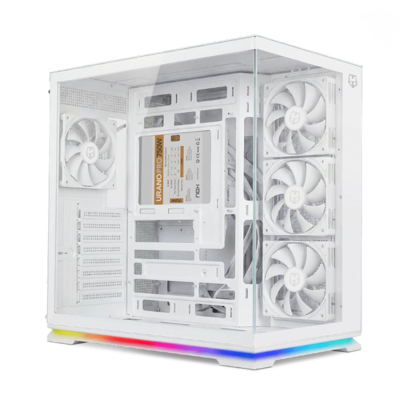 CAJA NOX ATX SEMITORRE HUMMER GALAXY ARGB BLANCA