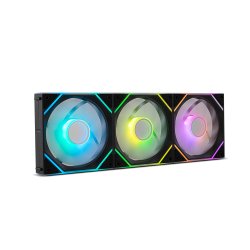 NOX Hummer Pro Link Boitier PC Refroidisseur d'air 12 cm Noir 3 pièce(s)