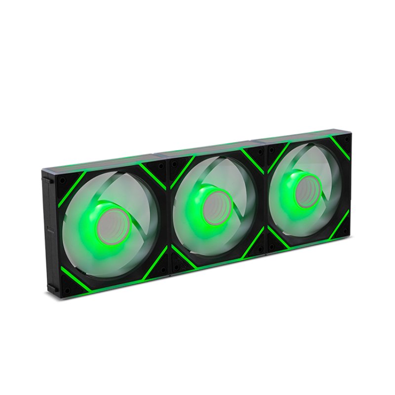 NOX Hummer Pro Link Boitier PC Refroidisseur d'air 12 cm Noir 3 pièce(s)