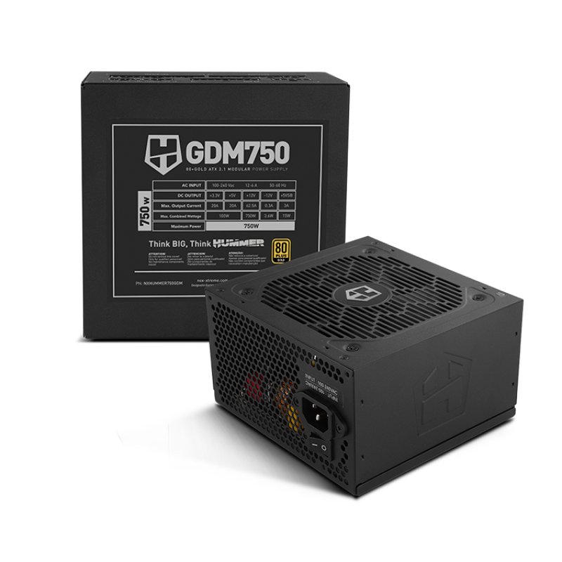 FUENTE ALIMENTACION NOX HUMMER GDM750W 80 GOLD