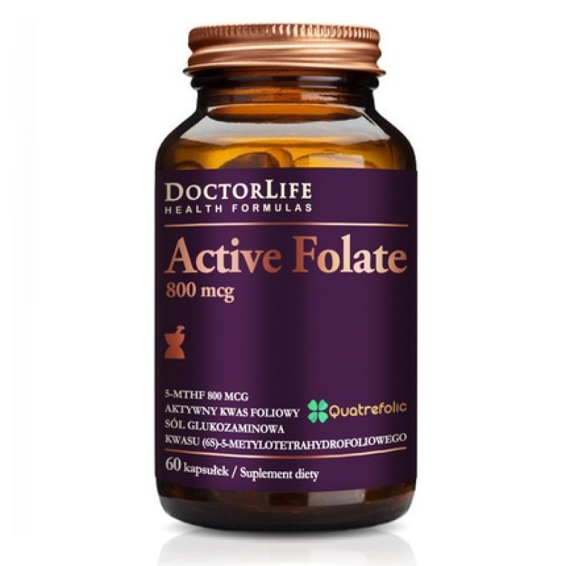 Active Folate Active Folic Acid 800 Micrograms Dietary Supplement 60 Capsules