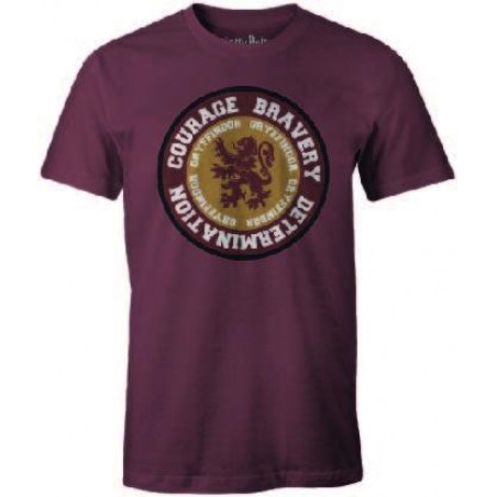HARRY POTTER - T-Shirt Gryffindor ROUND Courage Bravery ... (XL)