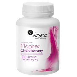Aliness Chelated Magnesium 720mg B6 Dietary Supplement 100 Capsules