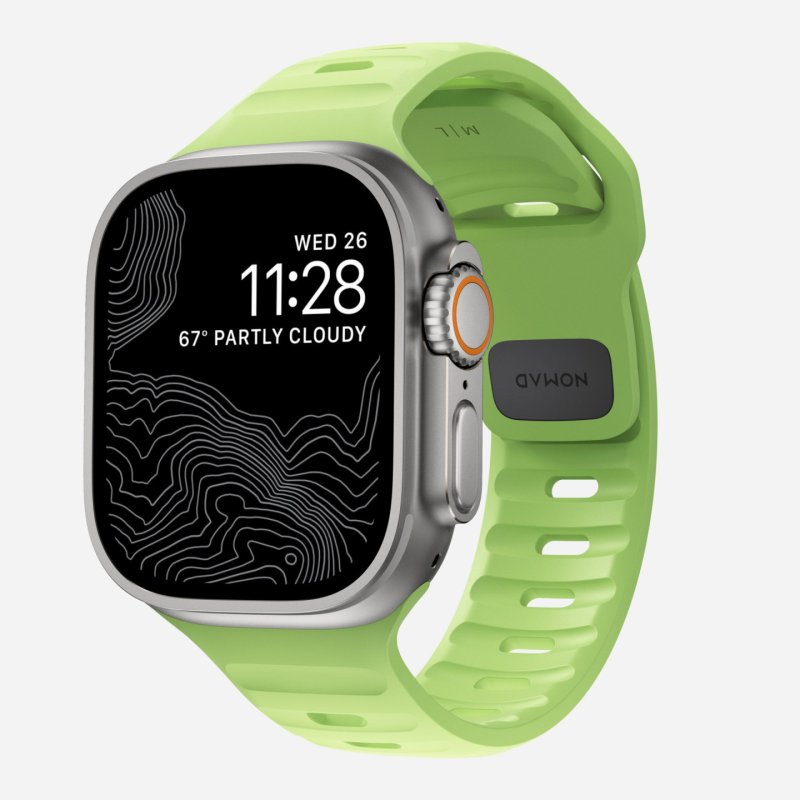 Nomad Sport Band Light Green Rubber