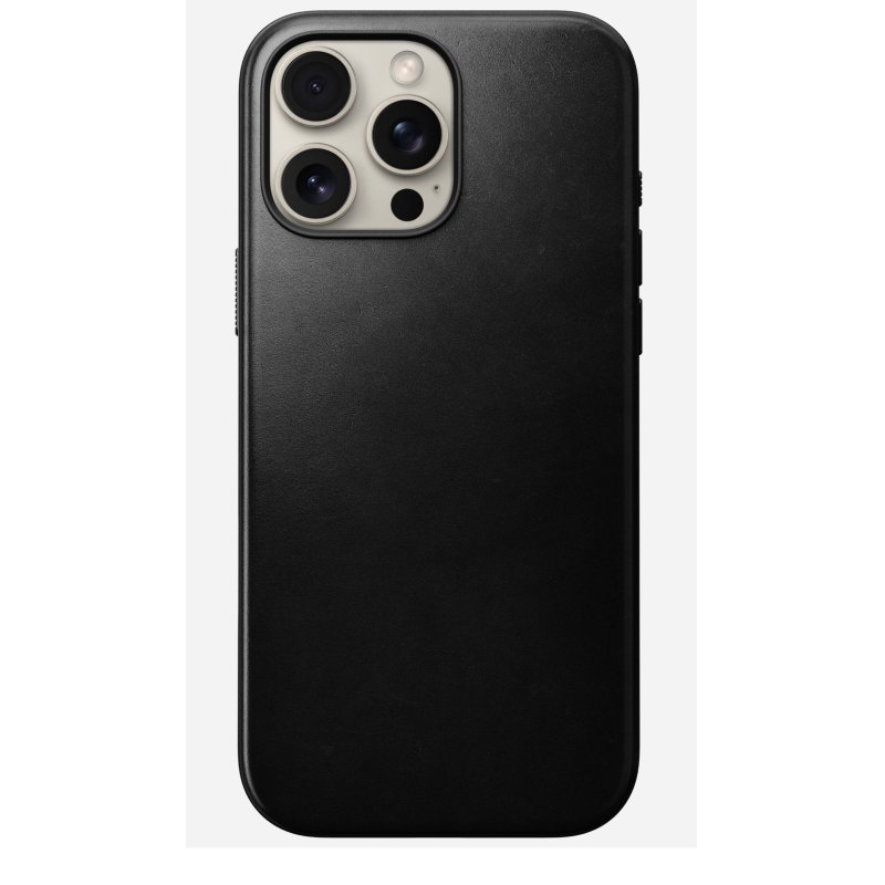 Nomad Modern Leather Case coque de protection pour téléphones portables 17,5 cm (6.9") Housse Noir