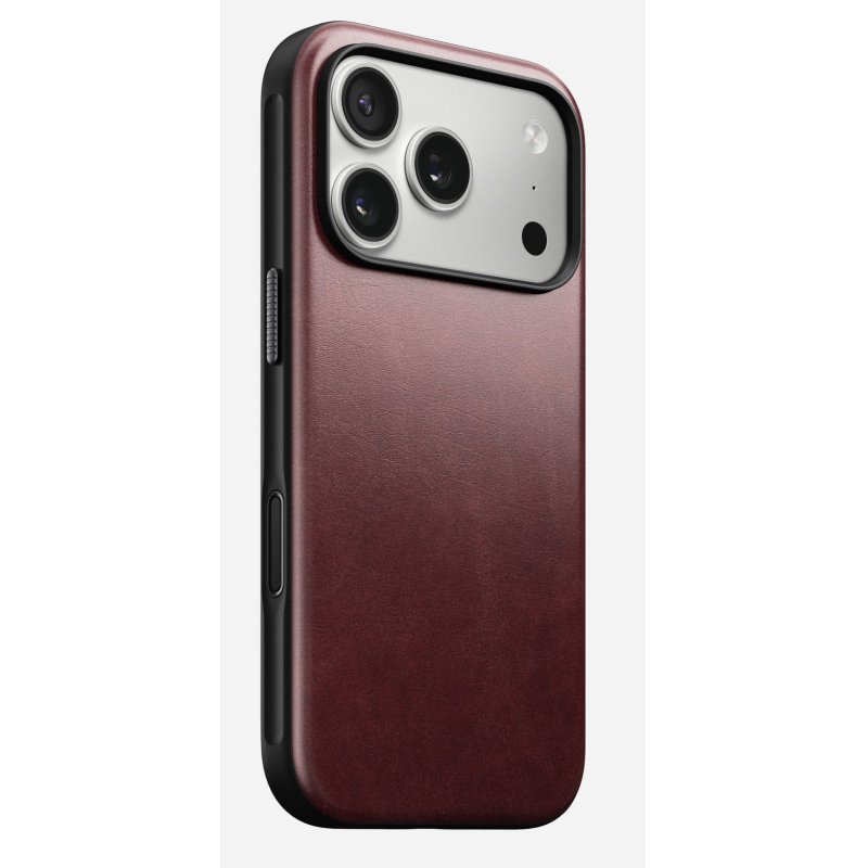 Nomad Modern Leather Case mobile phone case 16 cm (6.3") Cover Bordeaux
