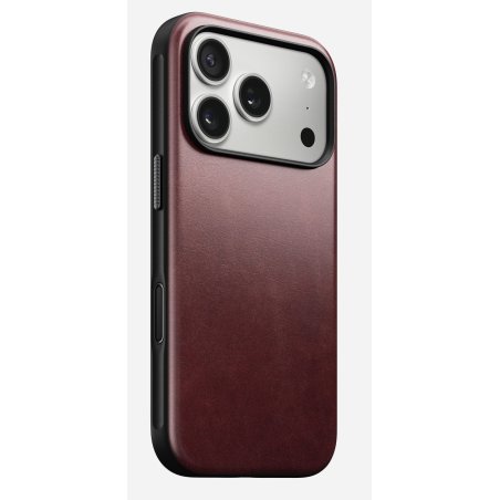 Nomad Modern Leather Case mobile phone case 16 cm (6.3") Cover Bordeaux