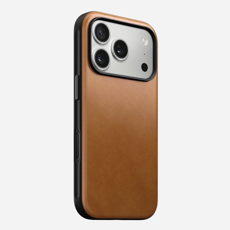 Nomad Modern Leather Case iPhone 17 Pro English Tan