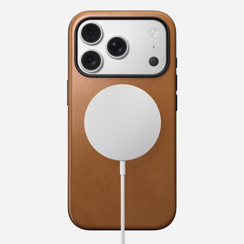 Nomad Modern Leather Case iPhone 17 Pro English Tan