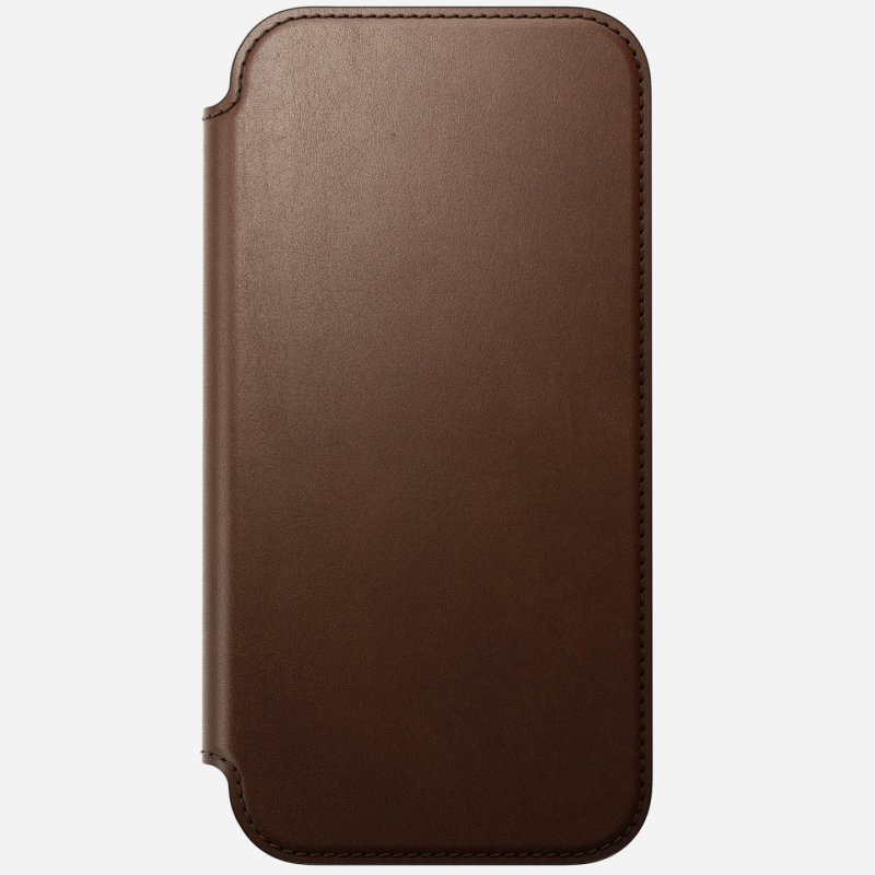 Nomad Modern Leather Folio iPhone 17 Pro Max Brown