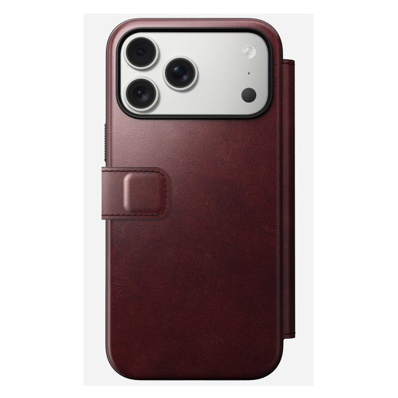 Nomad Modern Leather Folio iPhone 17 Pro Max Burgundy H.