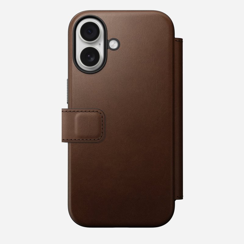 Nomad NM014209858 mobile phone case 16 cm (6.3") Folio Brown