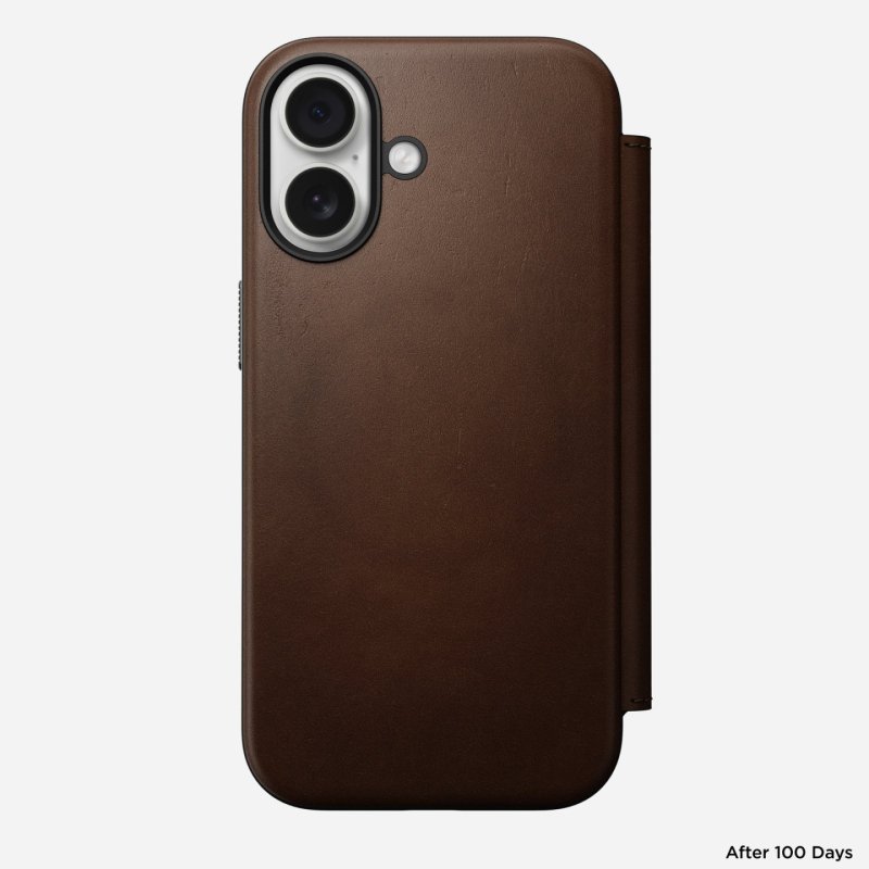 Nomad NM014209858 mobile phone case 16 cm (6.3") Folio Brown