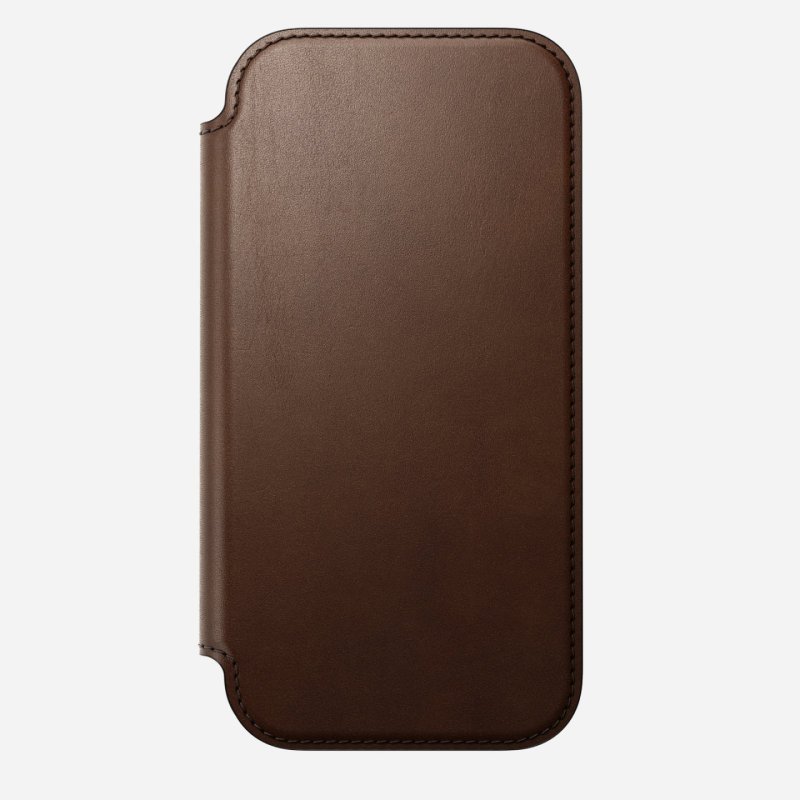 Nomad NM014209858 mobile phone case 16 cm (6.3") Folio Brown